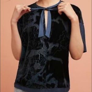 Anthropologie Tiny Petite Veludo Top